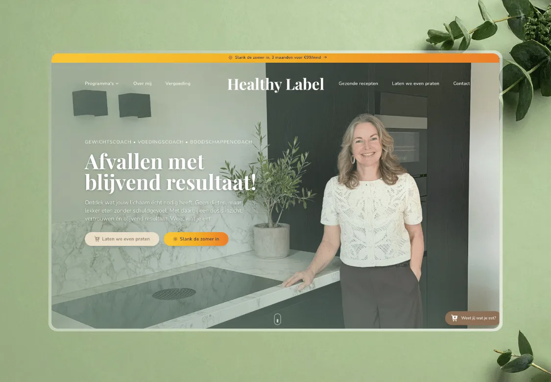 Healthy Label nieuwe website