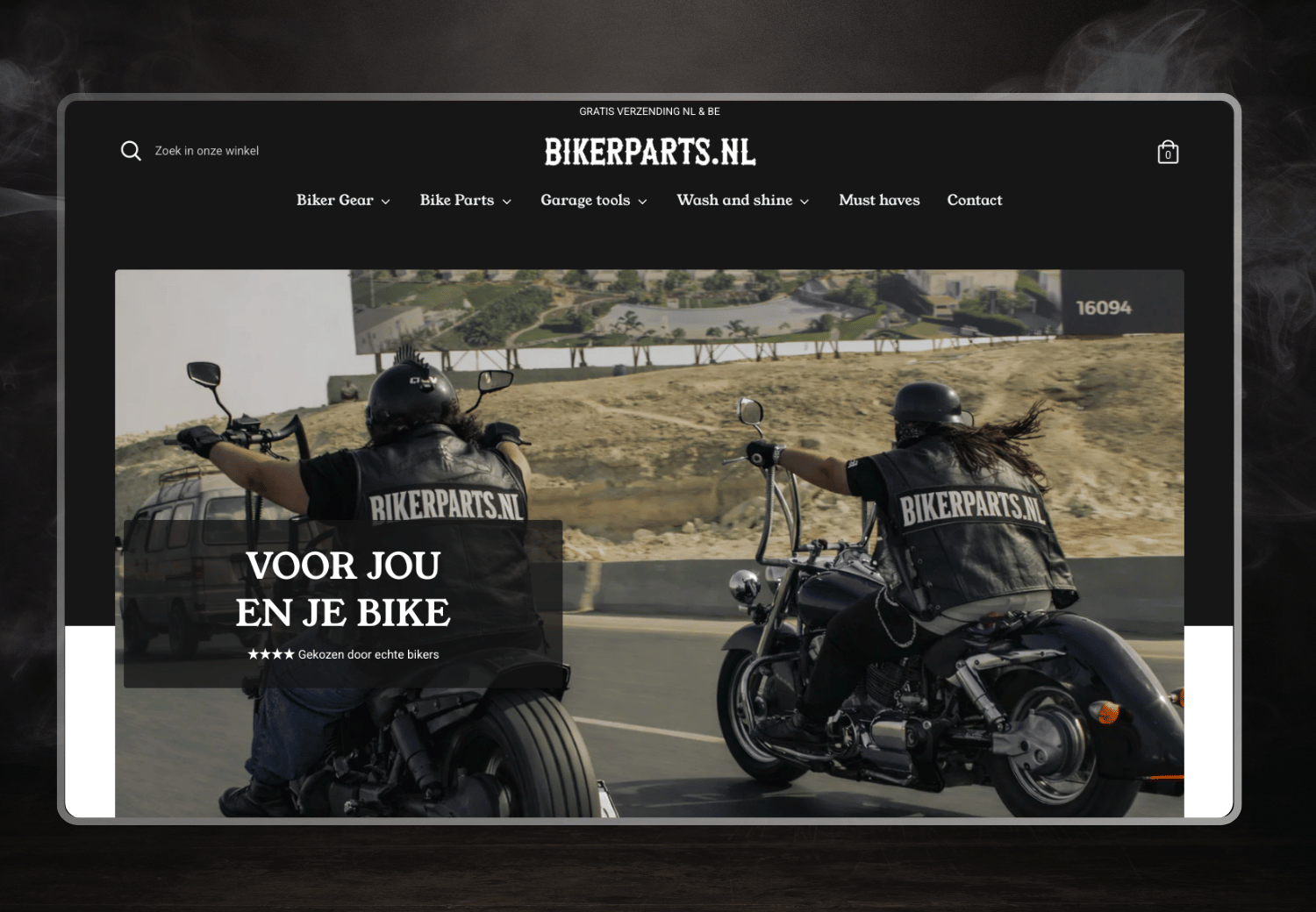 Bikerparts.nl website case